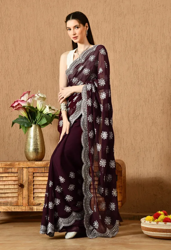 Leelavati_Embroidered_Embellished_Bollywood_Georgette_Saree_Purple