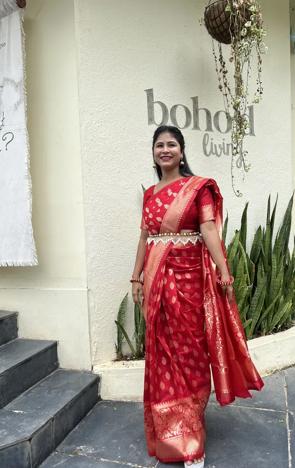 Leelavati_Woven_Self_Design_Kanjivaram_Pure_Silk_Jacquard_Saree_Red