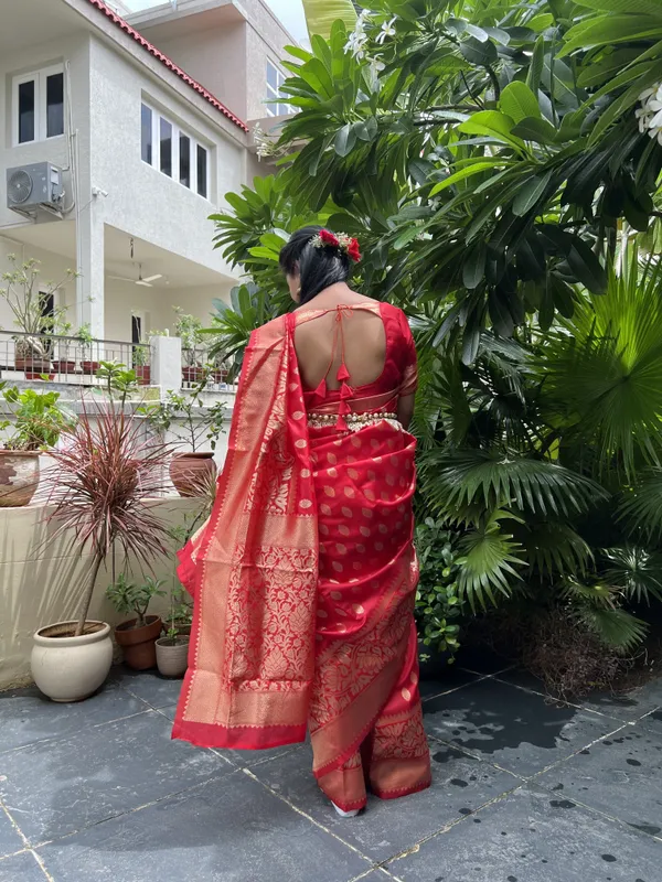 Leelavati_Woven_Self_Design_Kanjivaram_Pure_Silk_Jacquard_Saree_Red