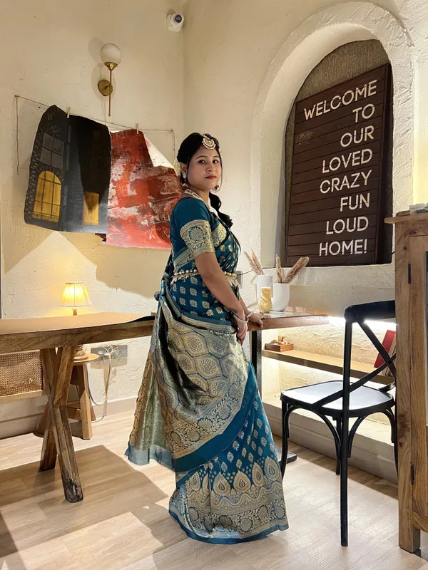 Leelavati_Woven_Self_Design_Kanjivaram_Pure_Silk_Jacquard_Saree_Light_Blue