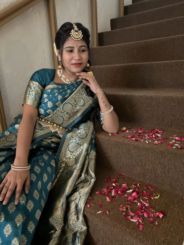 Leelavati_Woven_Self_Design_Kanjivaram_Pure_Silk_Jacquard_Saree_Light_Blue