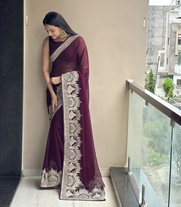 Leelavati_Embroidered_Embellished_Bollywood_Georgette_Saree_Purple