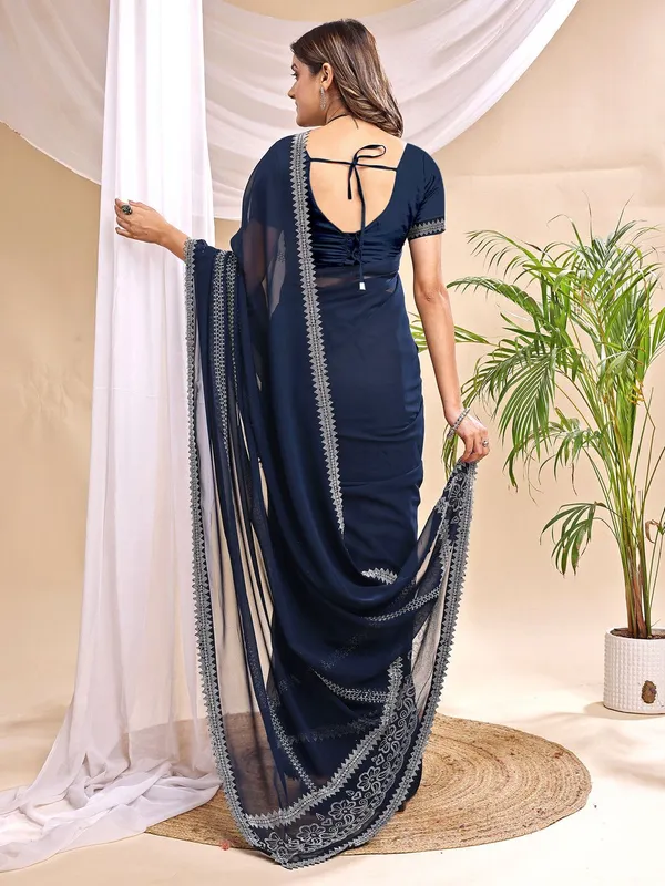 Leelavati_Embroidered_Embellished_Bollywood_Georgette_Saree_Dark_Blue
