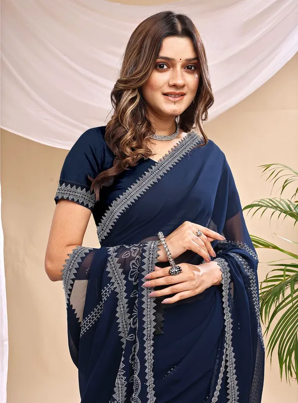 Leelavati_Embroidered_Embellished_Bollywood_Georgette_Saree_Dark_Blue