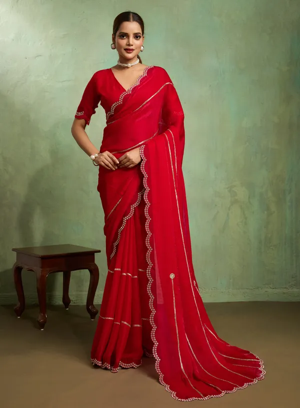 Leelavati_Embellished_Bollywood_Jimmy_Jimmy_Saree_Red