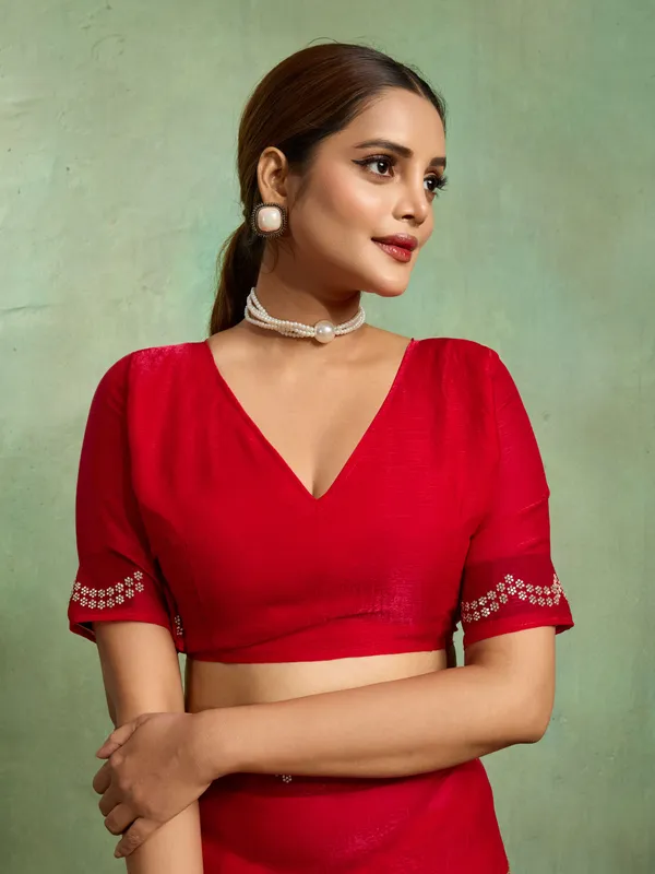 Leelavati_Embellished_Bollywood_Jimmy_Jimmy_Saree_Red