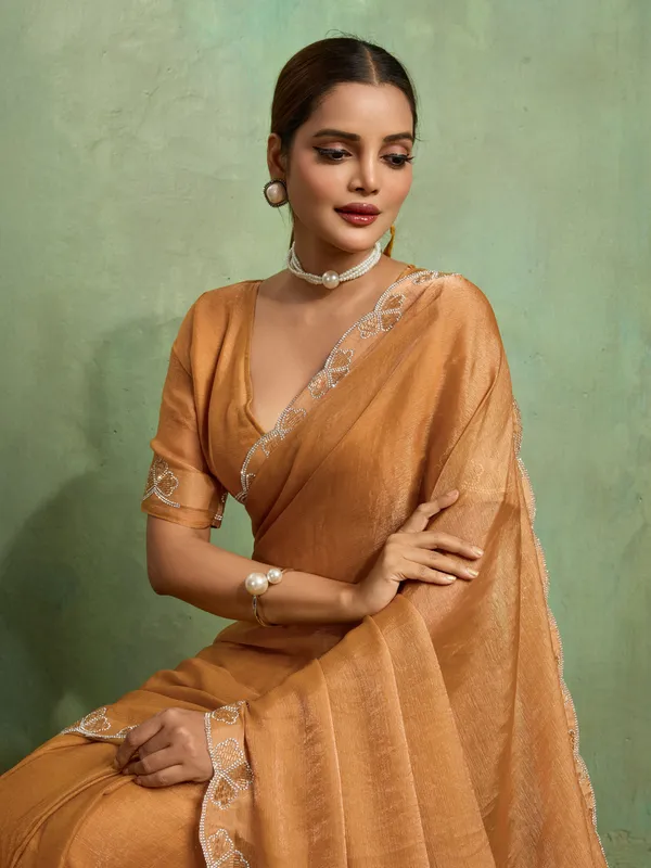Leelavati_Embellished_Bollywood_Jimmy_Jimmy_Saree_Orange
