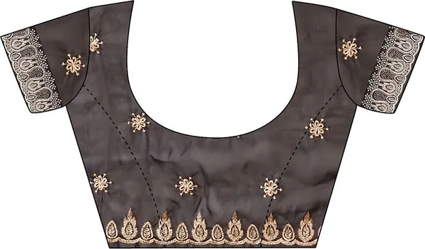 Leelavati_Embroidered_Embellished_Bollywood_Georgette_Saree_Black
