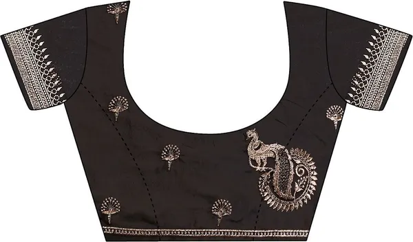 Leelavati_Embroidered_Embellished_Bollywood_Georgette_Saree_Black
