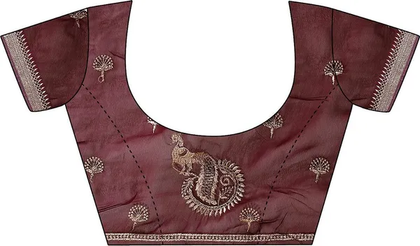 Leelavati_Embroidered_Embellished_Bollywood_Georgette_Saree_Maroon