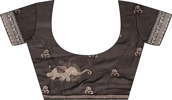 Leelavati_Embroidered_Embellished_Bollywood_Georgette_Saree_Black