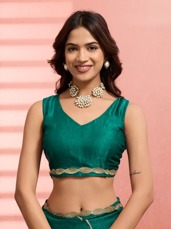 Leelavati_Embellished_Bollywood_Jimmy_Jimmy_Saree_Dark_Green