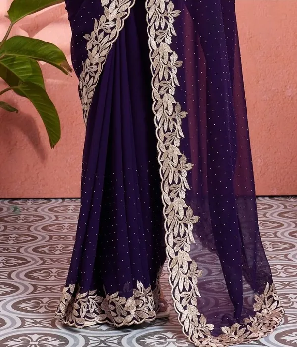 Leelavati_Embellished_Embroidered_Bollywood_Chiffon_Saree_Purple