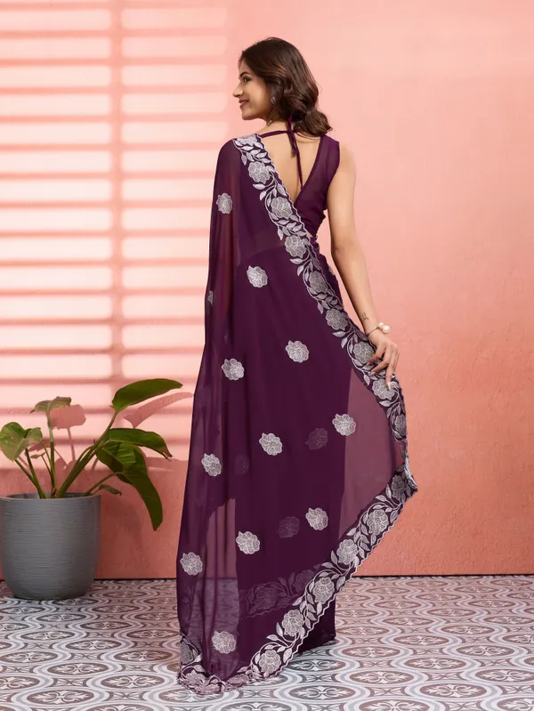 Leelavati_Embellished_Embroidered_Bollywood_Chiffon_Saree_Black