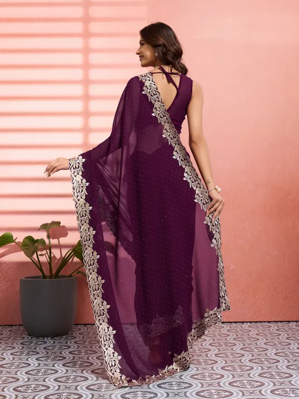 Leelavati_Embellished_Embroidered_Bollywood_Chiffon_Saree_Purple