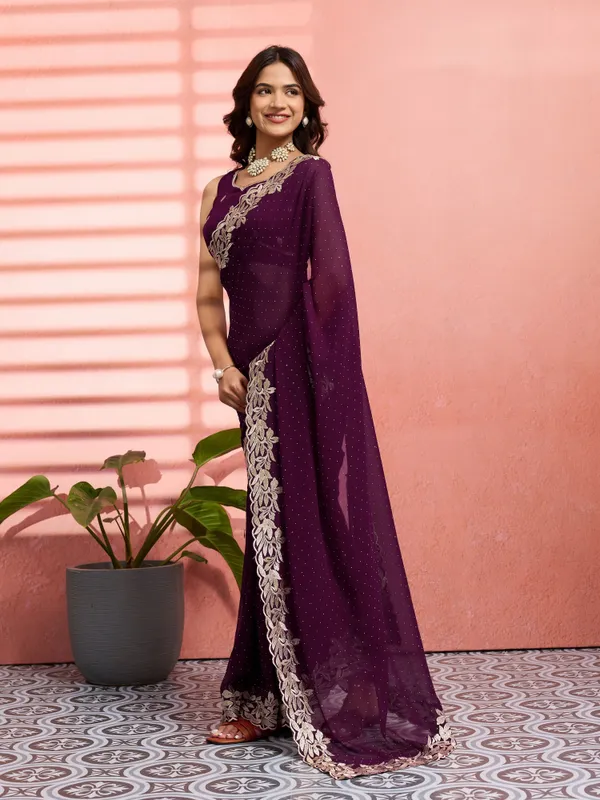 Leelavati_Embellished_Embroidered_Bollywood_Chiffon_Saree_Purple