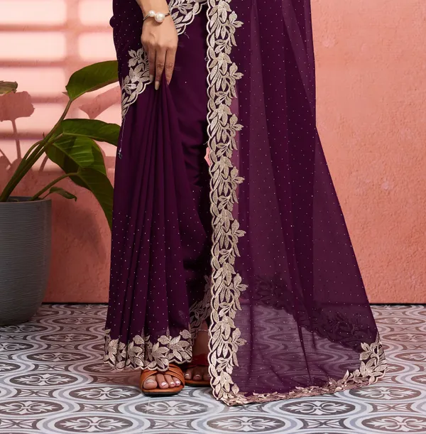 Leelavati_Embellished_Embroidered_Bollywood_Chiffon_Saree_Purple