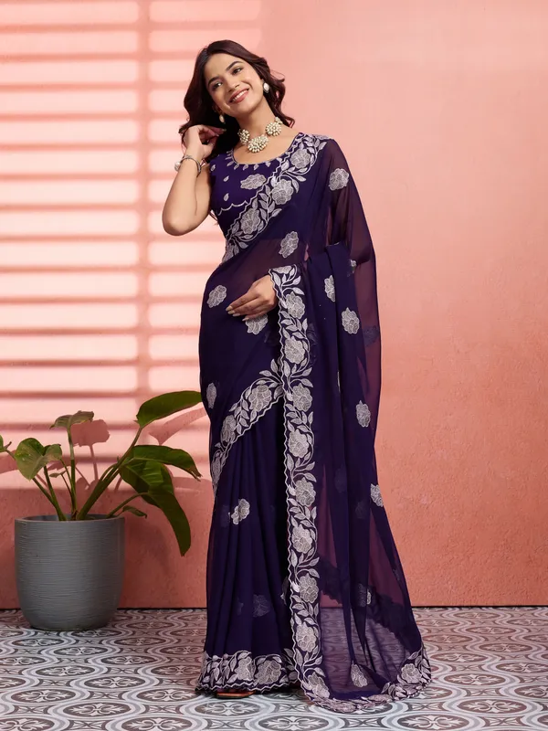 Leelavati_Embellished,_Embroidered_Bollywood_Chiffon_Saree_(Black)