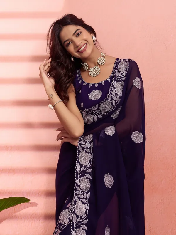 Leelavati_Embellished,_Embroidered_Bollywood_Chiffon_Saree_(Black)