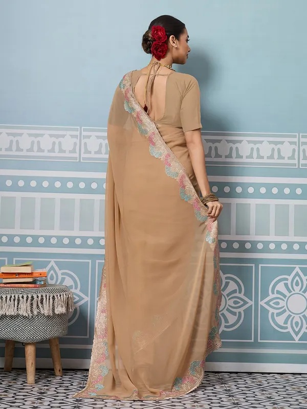 Leelavati_Embroidered_Embellished_Bollywood_Georgette_Saree_Beige