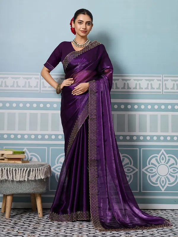 Leelavati_Embellished_Bollywood_Jimmy_Jimmy_Saree_Purple