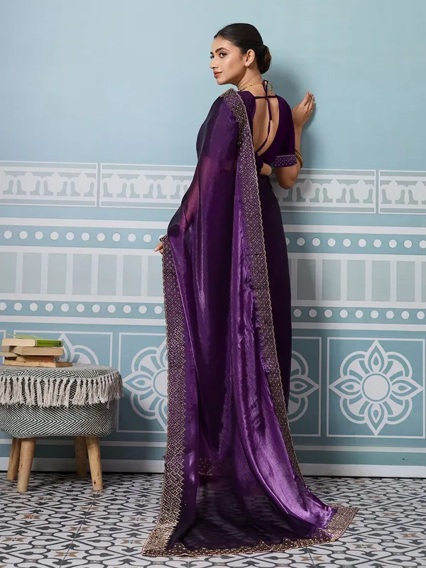 Leelavati_Embellished_Bollywood_Jimmy_Jimmy_Saree_Purple