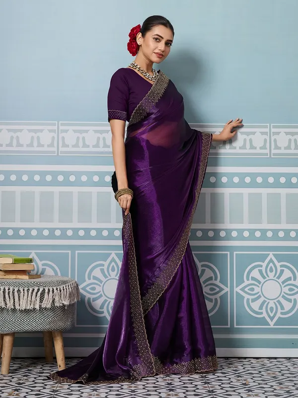 Leelavati_Embellished_Bollywood_Jimmy_Jimmy_Saree_Purple