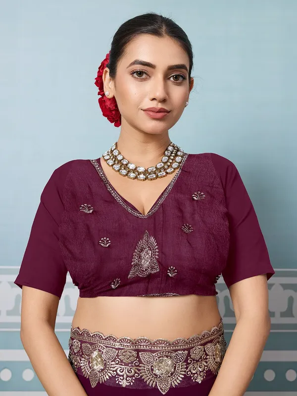 Leelavati_Embroidered_Embellished_Bollywood_Georgette_Saree_Purple