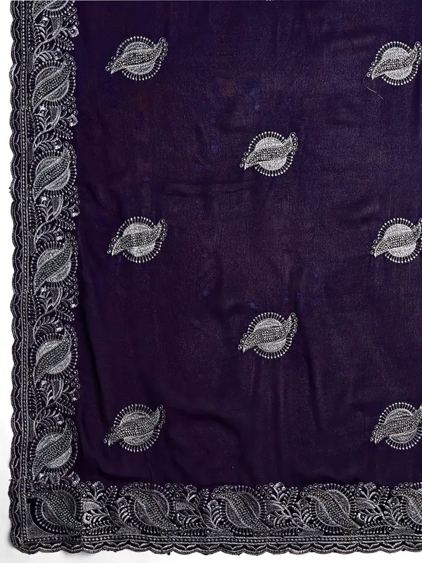 Leelavati_Embroidered_Embellished_Bollywood_Georgette_Saree_Purple