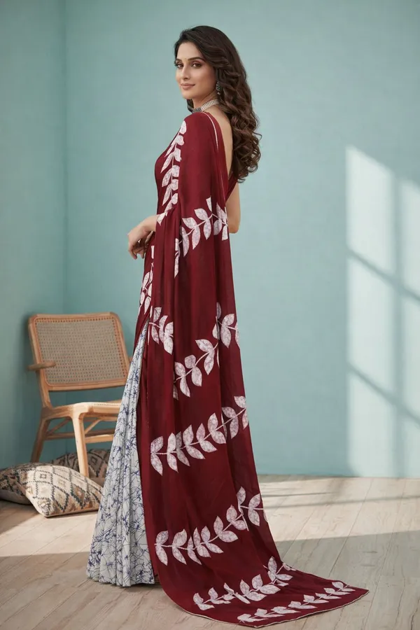 Leelavati_Printed_Ikkat_Pure_Cotton_Saree_Maroon