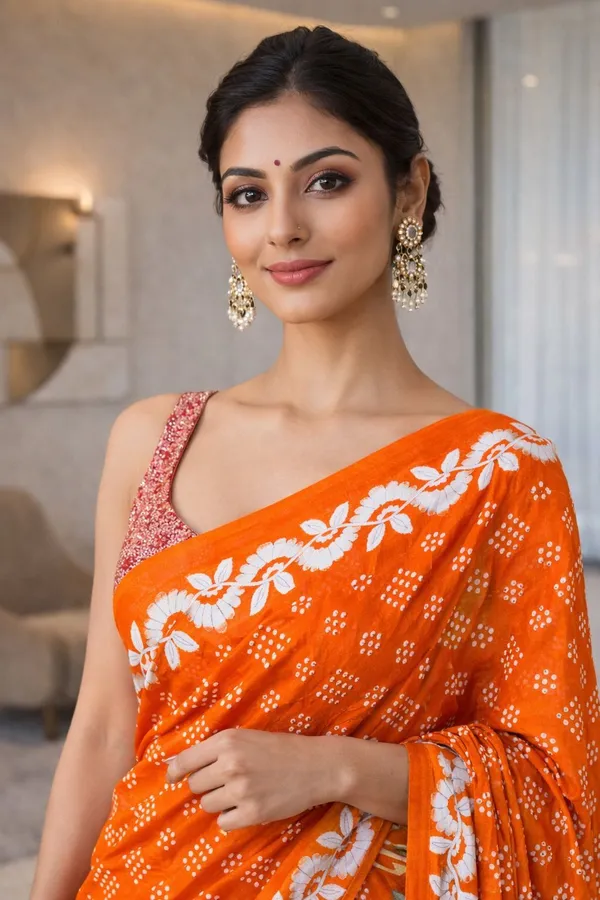 Leelavati_Printed_Ikkat_Pure_Cotton_Saree_Orange
