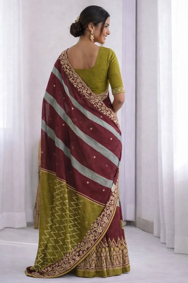 Leelavati_Printed_Ikkat_Pure_Cotton_Saree_Light_Green