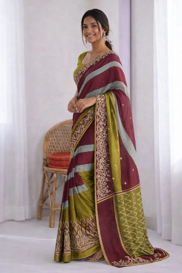 Leelavati_Printed_Ikkat_Pure_Cotton_Saree_Light_Green