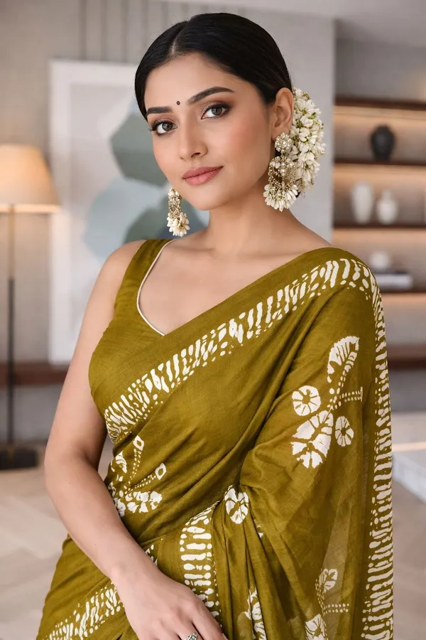 Leelavati_Printed_Ikkat_Pure_Cotton_Saree_Light_Green