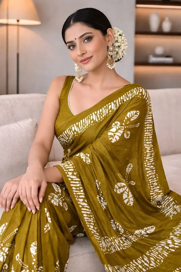 Leelavati_Printed_Ikkat_Pure_Cotton_Saree_Light_Green