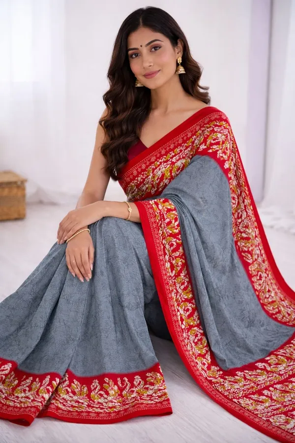 Leelavati_Printed_Ikkat_Pure_Cotton_Saree_Grey