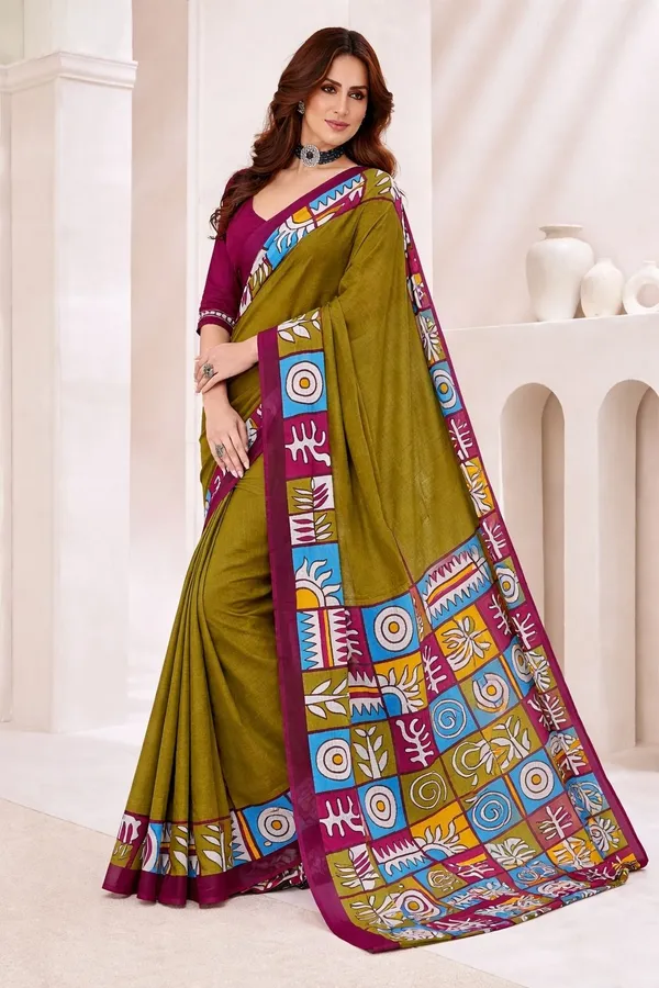 Leelavati_Printed_Ikkat_Pure_Cotton_Saree_Light_Green
