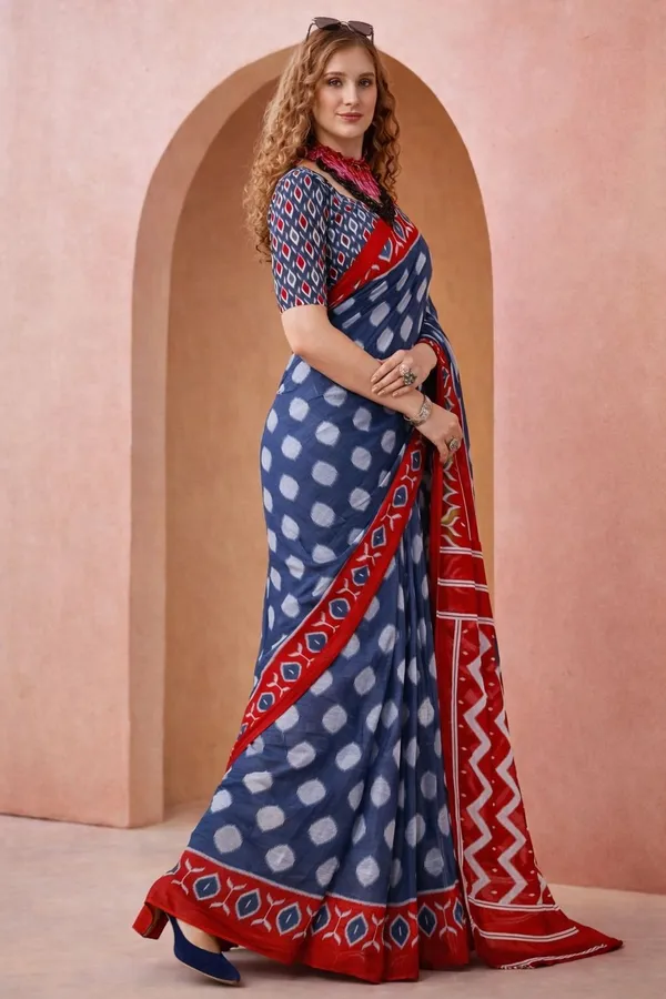 Leelavati_Blocked_Printed_Ikkat_Pure_Cotton_Saree_Grey