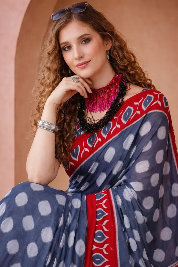 Leelavati_Blocked_Printed_Ikkat_Pure_Cotton_Saree_Grey