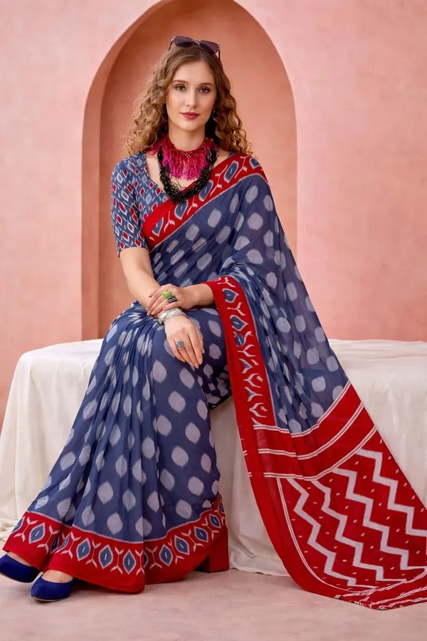Leelavati_Blocked_Printed_Ikkat_Pure_Cotton_Saree_Grey