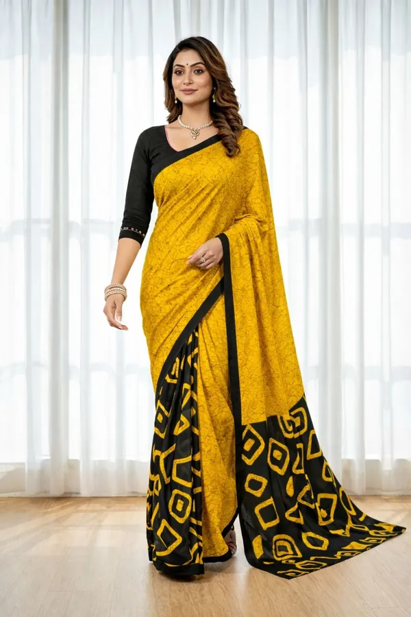 Leelavati_Printed_Ikkat_Pure_Cotton_Saree_Yellow