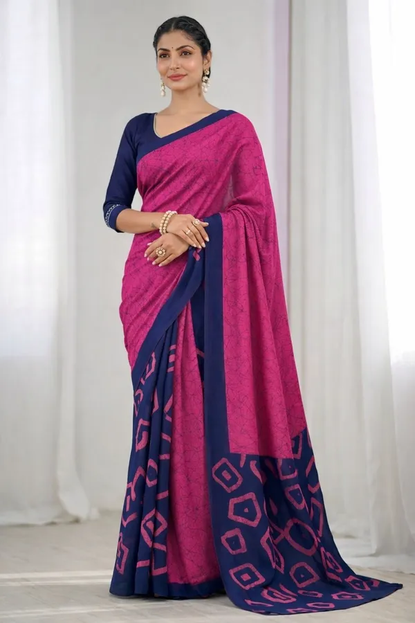 Leelavati_Printed_Ikkat_Pure_Cotton_Saree_Pink