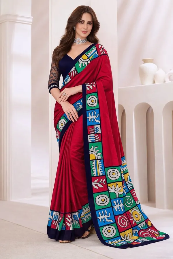 Leelavati_Printed_Ikkat_Pure_Cotton_Saree_Pink