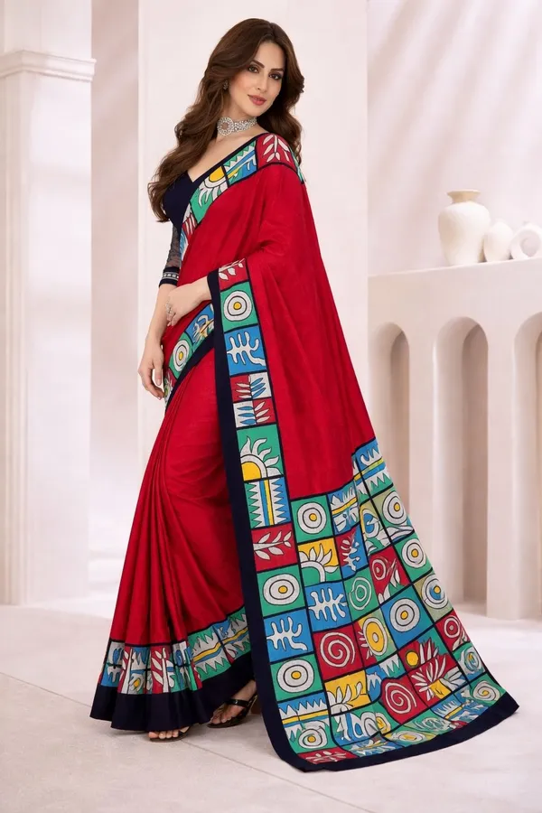 Leelavati_Printed_Ikkat_Pure_Cotton_Saree_Pink
