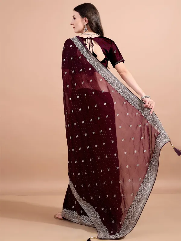 Leelavati_Embroidered_Bollywood_Georgette_Saree_Maroon