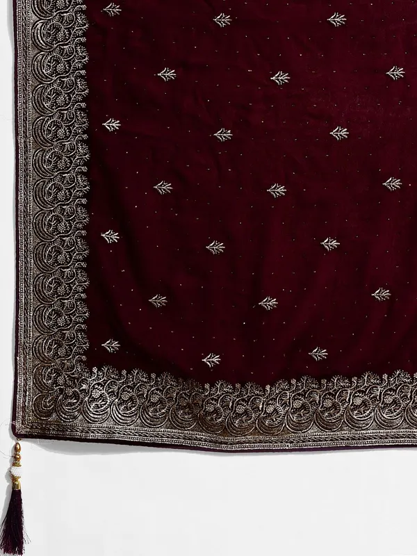 Leelavati_Embroidered_Bollywood_Georgette_Saree_Maroon