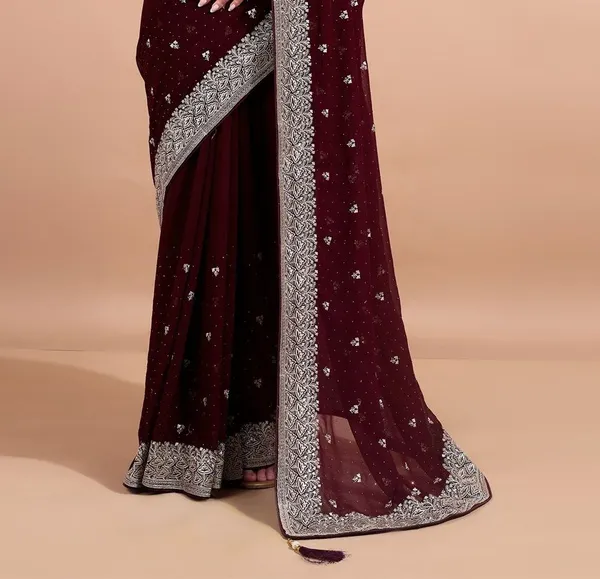 Leelavati_Embroidered_Bollywood_Georgette_Saree_Maroon