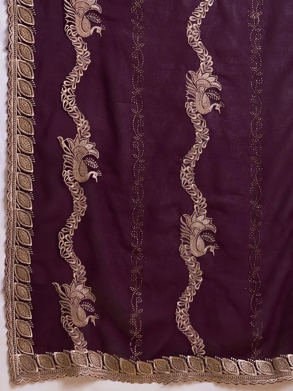 Leelavati_Embellished_Embroidered_Bollywood_Chiffon_Saree_Purple