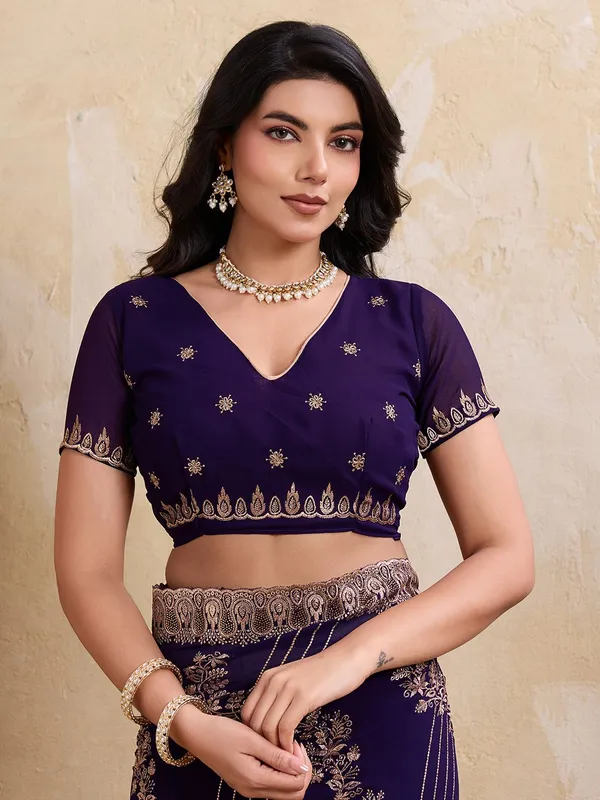 Leelavati_Embellished_Embroidered_Bollywood_Chiffon_Saree_Purple
