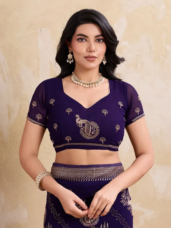 Leelavati_Embellished_Embroidered_Bollywood_Chiffon_Saree_Purple